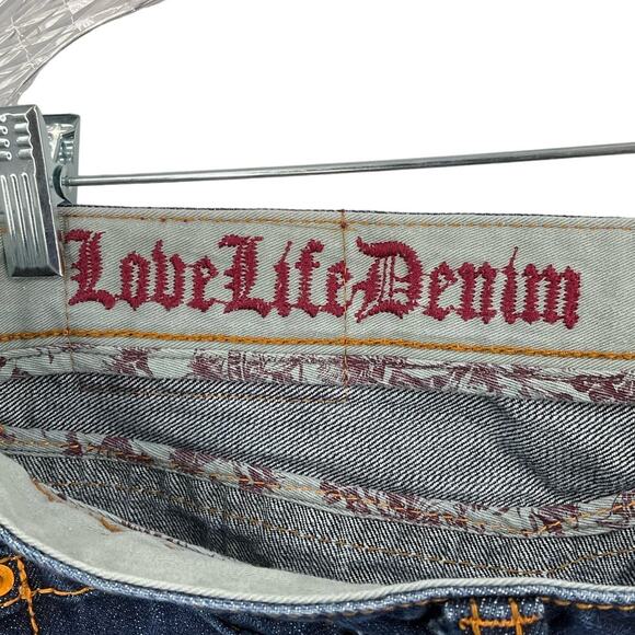 Azzure Voodoo Collection Wide Leg Dark Blue Wash Men's Blue Jeans Size 40 - Picture 5 of 8